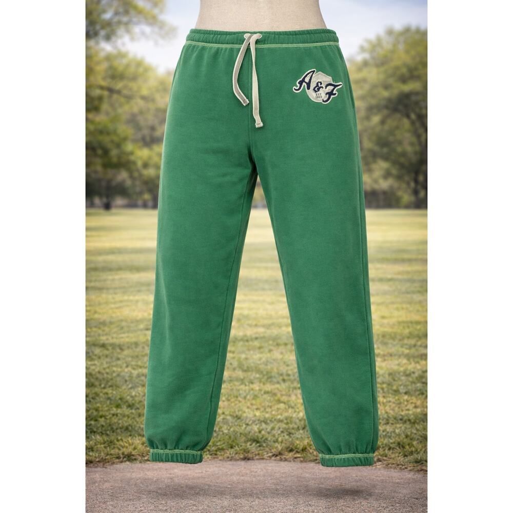 Vintage A&F Abercrombie & Fitch Green Sweatpants M